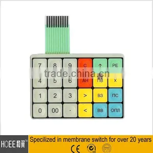 Customized Multi Color Single Embossing Button Diy Membrane Switch thumbnail-1