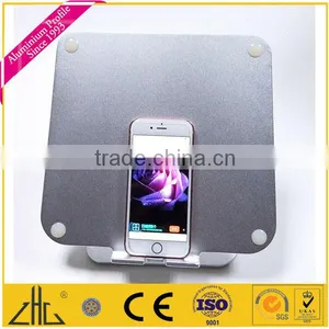 Wow!! Adjustable Cell Phone Holder for Desk in Aluminium Alloy , 360 Degree Rotatable Elegant Silver Aluminium Tablet pc Holder thumbnail-6
