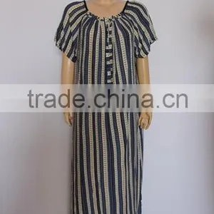 Fashion Short Sleeve Arab Lady Long Gown thumbnail-3