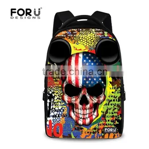 Novelty Skull Backpack,backpack School Bag,color Life Backpack thumbnail-3