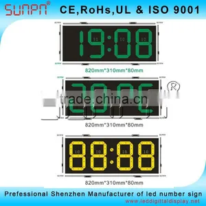 Canada Outdoor Waterproof Led Time And Temperature Sign Board 10inch thumbnail-4