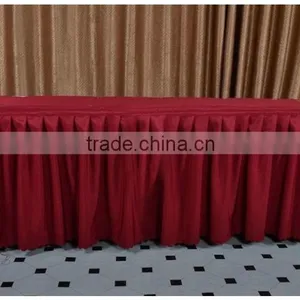 Cheap Price Polyester Table Skirt For Wedding thumbnail-5