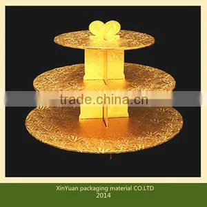 Gold 3 Tire Cupcake Stand thumbnail-1