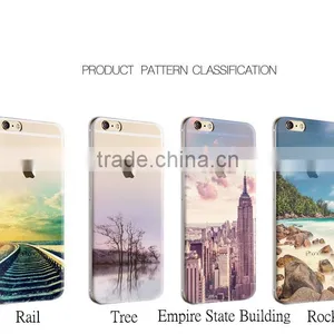 LOW PRICE Ultra-thin Simple Design Scenery Painting Case Shockproof Clear Cover for IPhone 6plus Covers thumbnail-6