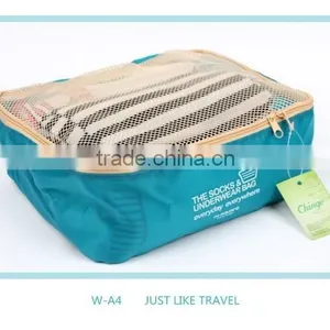 1pc New Arrivel Waterproof Travel Closet Organizer Sock Clothes Storage Bags Polyester Underwear Bag thumbnail-1