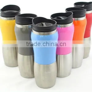 16oz Double Wall Stainless Steel Promotional Travel Mug thumbnail-1