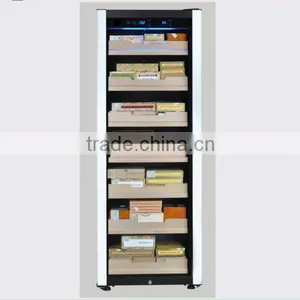 W-C7 Innovative Compressor Cigar Cooler, Wooden Cigar Cooler With Remote Control, Cigar Cooler Cabinet thumbnail-1