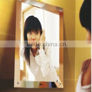 Cheap Super Brightness Bathroom Magic Mirror Advertisements Display Wholesale thumbnail-1