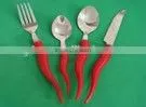 Stainless Steel Cutlery With Chilli Handle thumbnail-1