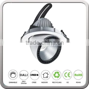 10W 20W 30W 40W 50W Round Trunk LED Rotatable Down Light With CREE COB For Retail Shop Store thumbnail-2