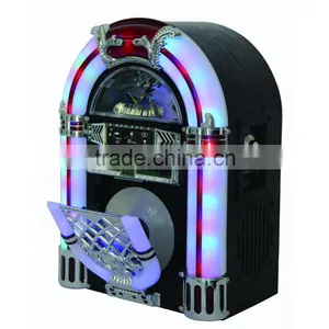 Desktop Wooden Vintage Radio Jukebox With cd Mp3 Player / Bluetooth Speaker for Gift thumbnail-1