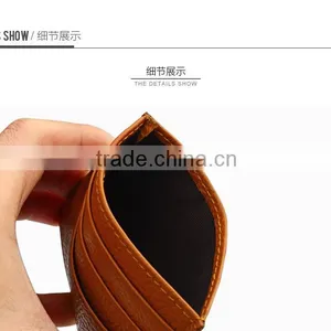 Genuine Leather Card Holder Simple Card Wallet thumbnail-6