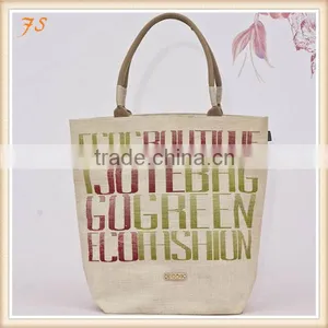 Fashion European Style Jute Tote Bag thumbnail-1