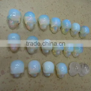 Wholesale Human Skull Skeleton Man-made Opal Crystal Products thumbnail-3