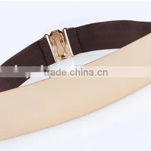 2016 Wholesale High Quality/ Best PU Leather Belt Gold Metal Belt thumbnail-1