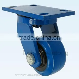 Low Center Of Gravity Rubber Hardware Swivel Caster Wheel thumbnail-1