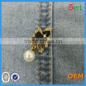 Beautiful Button Crystal Button Flower Button With Plastic Pearl thumbnail-6