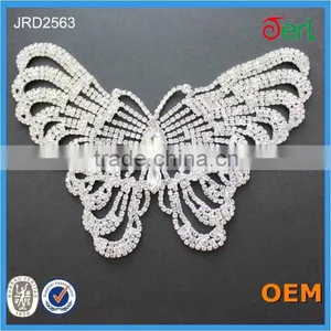 Hot Sale Cheap Crystal Applique for Wedding Rhinestone Applique thumbnail-1