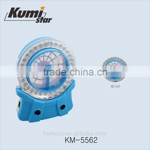 32SMD Small Portable Rechargeable Light FAN KM-5562 thumbnail-1