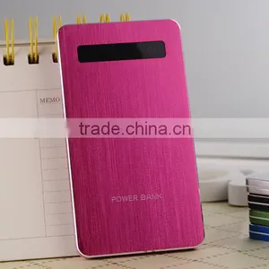 Ultrathin Metal Durable Portable Lcd Display USB External Backup Battery Charger Promotional Gift 4000mah Power Bank thumbnail-4