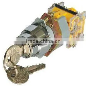 r2 or 3 Position Key Switch , Rotary Switch, KD39A-11Y/2 NO+NC thumbnail-1