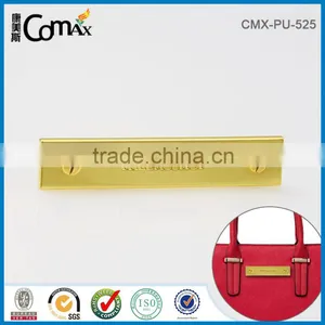 Fashion Screw Decorative Gold Metal Bag Engaved Logo Label Tag thumbnail-2