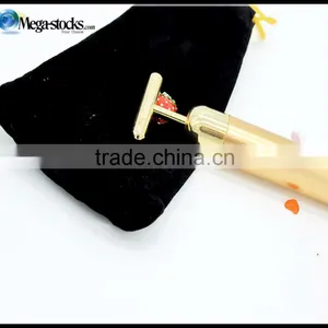 Beauty Bar 24K Gold Plated Pulse Skin Care Facial Anti-aging Roller Massager thumbnail-6