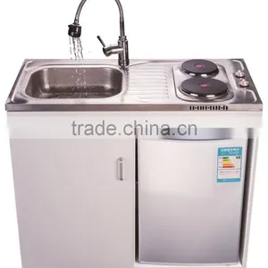 Hotplate Sink With Dual Hobs thumbnail-1