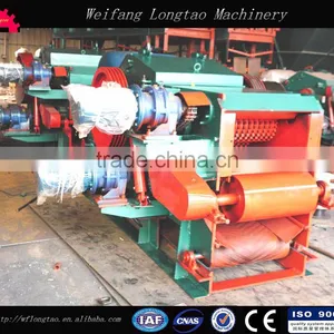 CE Approved Three Phase Asynchronous Motor Drum Wood Chipper for Sale thumbnail-2