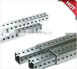 China Galvanized Stainless Steel Telescoping Square Tube With Hole thumbnail-2