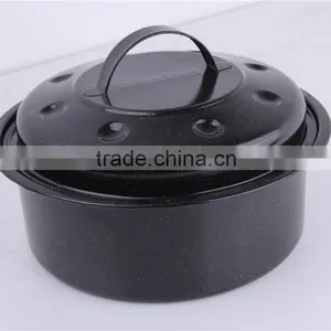 Cookware Set Enamel Round Roaster Pan thumbnail-2