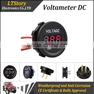 Car Battery Round DC Voltage Meter thumbnail-3