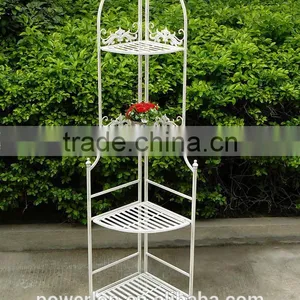 Wrought Iron 4-Tier Corner Rack Barthroom Rack PL08-5604 thumbnail-3