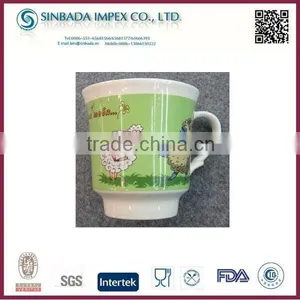 Ceramic Porcelain Mugs With Big Decals thumbnail-1