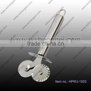High Quality Fiber Stainless Steel Wooden Handle Pizza Knife thumbnail-1