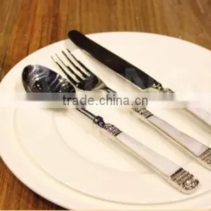 Flatware European Best Quality Set Made of Brass Handle With Resin Upper Parts is of Stainless Steel thumbnail-1