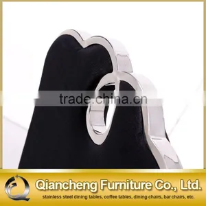 Cross Legs Stainless Steel Dining Chair for Banquet thumbnail-5