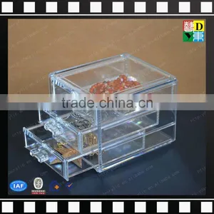 Transparent Acrylic Tabletop Cosmetic Organizer Clear Acrylic Box for Makeup From Shenzhen Yidong thumbnail-3