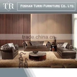 Luxrury Home Used Geniune Leather Living Room Sofa thumbnail-1