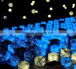 Illuminated Led Cube Chair/bar Nightclub Furniture thumbnail-1