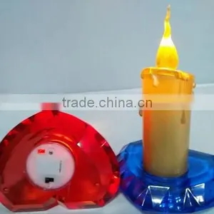 Wedding Centerpiece Acrylic Led Heart Base Popular Candle Light thumbnail-2