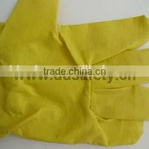 Yellow PVC Gloves White Back Working Hloves thumbnail-3