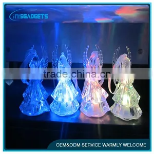 Colorful Acrylic Crystal Angel Nightlight, HOT 098, LED Christmas Decorative Lights thumbnail-1