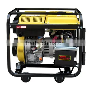 Open Type 2KW Electric Single Phase With 4wheels and Handle Diesel Generator With Welding Machine thumbnail-4