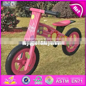 2017 Best Design Original Work Pink Balance Wooden Kids Bikes for Sale W16C179 thumbnail-1