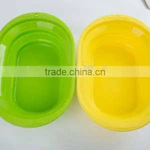 Silicone Square Shaped Folding Wash Basin,fruit Bowl thumbnail-5