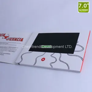 7 Inch Tft Color Screen Lcd Video Business Cards / Video Booklets Built In 1400mah Battery thumbnail-1