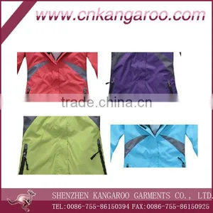 Ladies' 100% Polyester Windproof Mountaineering Jacket With Inner Fleece thumbnail-5