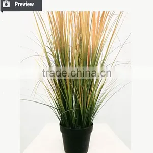 Dongugan Factory Direct Sale Artificial Grass Onion Grass With Cattails in Pot Synthetic Potted Grass Pots Plant thumbnail-2