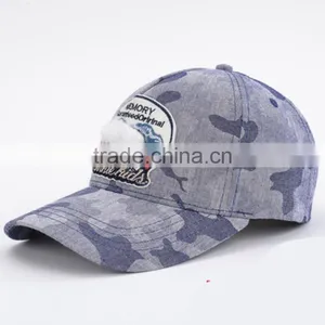 Custom Mens Camo 3d Embroidered Baseball Hats and Caps thumbnail-3
